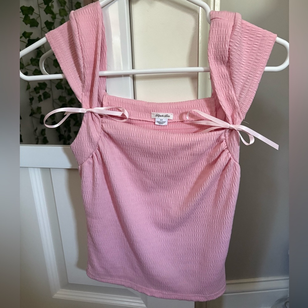 Urban Outfitters Kimchi Blue Pink Bow Top